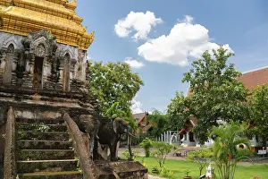 Old town Wat Chiang Man temple in Chiang Mai