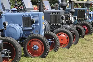 Framed Print : Old, tractors, tractor, tractor