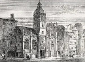 The Old Tron Church before fire in the early nineteenth century