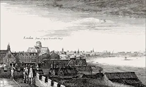 Old view of London from Arundel House