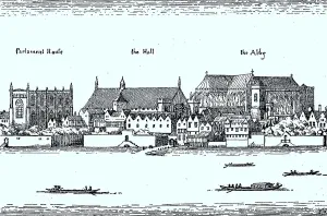 Old view of Westminster, House of Parliament