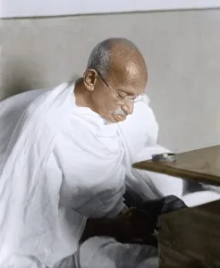 Old vintage photo of Mahatma Gandhi, India, Asia, 1946, Asia