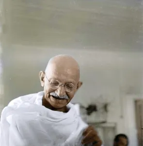 Old vintage photo of Mahatma Gandhi, India, Asia, 1946, Asia