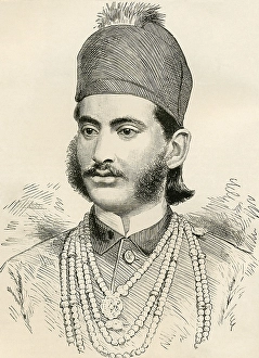 Old vintage photo of Mahbub Ali Khan, Asaf Jah VI