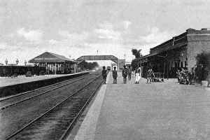 Old vintage photo of meerut railway station uttar pradesh India
