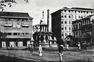 Old vintage photo of new Fountain Frere Road mumbai maharashtra India