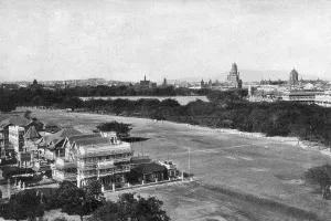 Old vintage photo of oval maidan churchgate mumbai maharashtra India