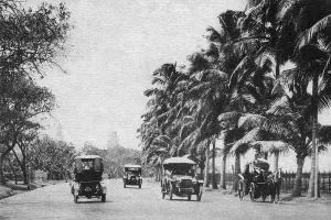 Old vintage photo of Queens Road mumbai maharashtra India