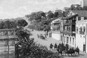 Old vintage photo of Walkeshwar road mumbai maharashtra India