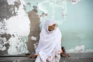 Old women vidhwa mahila ashram mathura