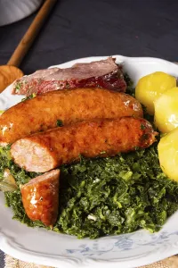 Oldenburg kale with sausage and smoked pork loin