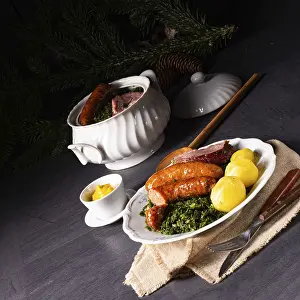Oldenburg kale with sausage and smoked pork loin