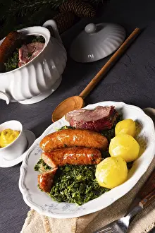 Oldenburg kale with sausage and smoked pork loin