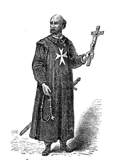Older traditional costume of the Knights of St