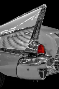 Oldtimer detail, Chevrolet Bel Air 1957