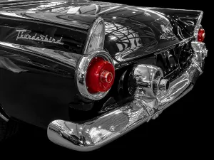 Oldtimer detail, Ford Thunderbird 1955