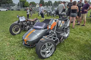 Oldtimer meeting, motorbike BMW Moko Boxer Super Twin