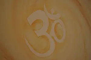 Om - Symbol painted on a wall