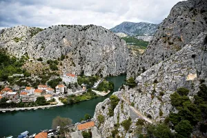 Omis, an old town at the Adriatic coast