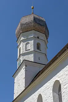 Category Historic EN Prints: Onion Church Tower, St Peter and Paul is a Roman Catholic parish church in Eckarts near Niedersonthofener See