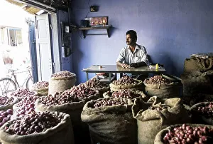 Onion wholesale shop at Nagercoil
