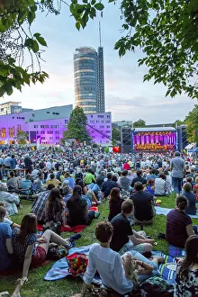 Open air concert in Essen's Stadtgarten Park
