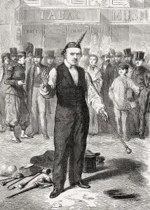 Open air show, Baton player, Paris