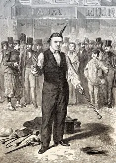 Open air show, Baton player, Paris