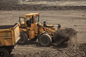 Open cast coal mines of the Mahanadi Coal Fields Limited at Jharsuguda Orissa India