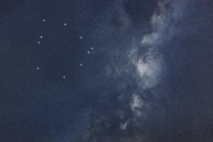 Ophiuchus star constellation, Night sky