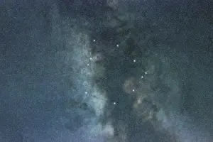 Ophiuchus star constellation, Night sky