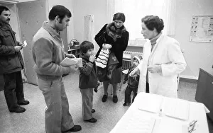 Oral polio vaccination (childhood immunisation) on 28