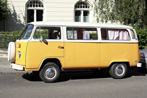 Orange VW Bus, Germany, Europe
