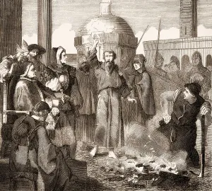 The ordeal by fire of Saint Peter Damian