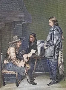 The orderly, a soldier on detachment to deliver orders