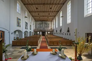Category Historic EN Prints: The organ loft, St Mary's is the Catholic parish church