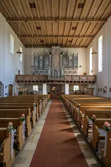 Category Historic EN Prints: The organ loft, St Mary's is the Catholic parish church