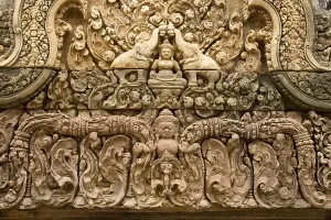 Ornamentation on the Bantea Srey Temple