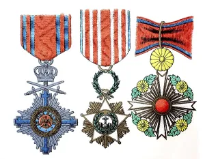 Ornaments, digitally restored reproduction of an original 19th century