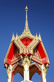 Ornate roof of a spire, Wat Chalong temple