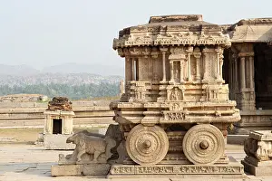 Category Historic EN Prints: Ornate stone chariot in vitthal temple