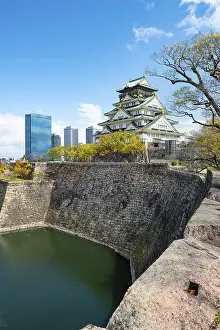 Osaka Castle, Moat Castle with Water