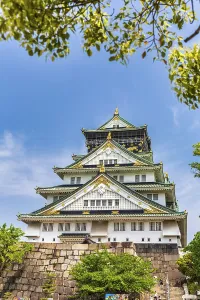 Osaka Japan. Osaka castle Jo