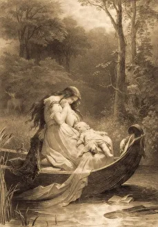 Ottilie, scene from the novel Elective Affinities