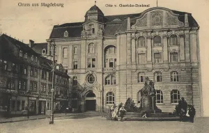 Otto von Guericke monument in Magdeburg