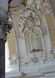 Ottobeuren, monastery church/ mock architecture (painted balcony)