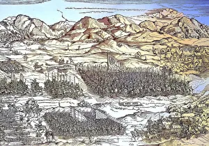 Ottoman-Habsburg Wars, 1532, Frederick of Bavaria and his troops on the march against the Turkish forces