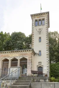 Otto's Eck observation tower in Naundorf Castle Park
