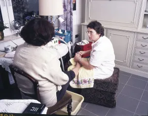 Outpatient foot care, here on 23