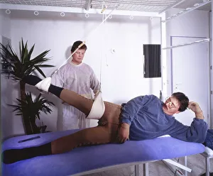 Outpatient physiotherapy with a therapist